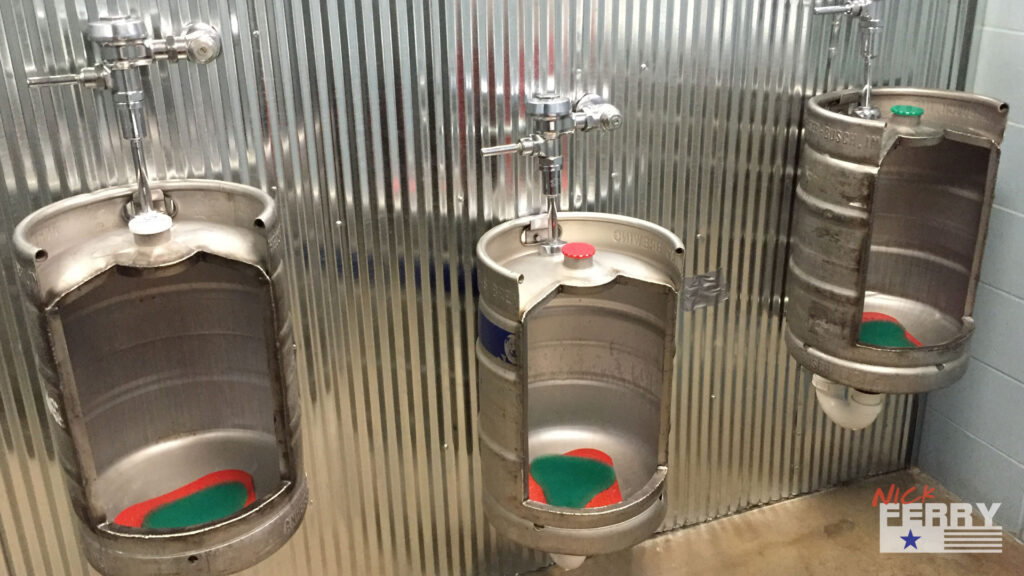 beer keg urinals