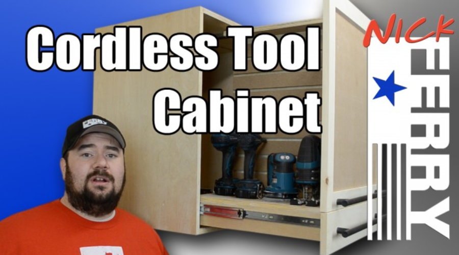 How To Make A Cordless Tool Cabinet (ep34)